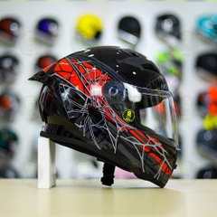 Mũ Fullface Yohe 978 PLUS 2020 Spyder Đen Xám Đỏ FREESHIP