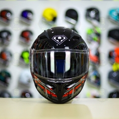 Mũ Fullface Yohe 978 PLUS 2020 Spyder Đen Xám Đỏ FREESHIP