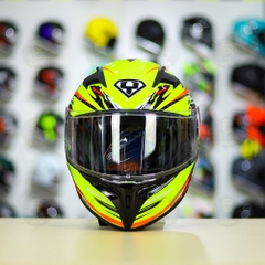 Mũ Fullface Yohe 978 PLUS 2020 SRT Đen Sọc Vàng FREESHIP