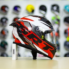 Mũ Fullface Yohe 978 PLUS 2020 SRT Trắng Đỏ FREESHIP