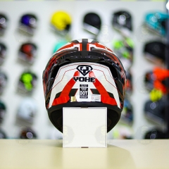 Mũ Fullface Yohe 978 PLUS 2020 SRT Trắng Đỏ FREESHIP