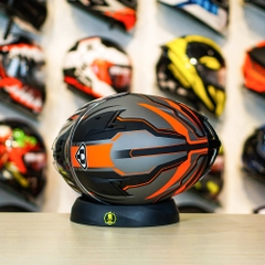 Mũ Fullface Yohe 978 PLUS 2020 SRT Xám Đỏ FREESHIP