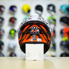 Mũ Fullface Yohe 978 PLUS 2020 Trắng Cam Đen FREESHIP