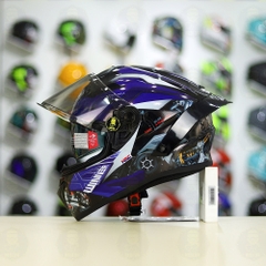 Mũ Fullface EGO E81 Đen Bóng + Tem Honda WINNER Xanh GP FREESHIP