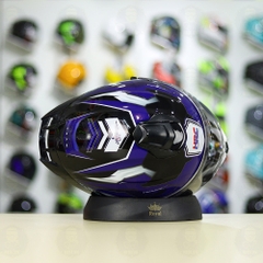 Mũ Fullface EGO E81 Đen Bóng + Tem Honda WINNER Xanh GP FREESHIP