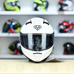 Mũ Fullface Yohe 985 Trắng Bóng FREESHIP
