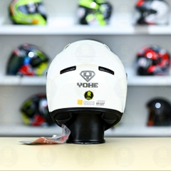 Mũ Fullface Yohe 985 Trắng Bóng FREESHIP