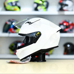 Mũ Fullface Yohe 985 Trắng Bóng FREESHIP