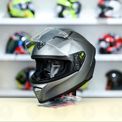 Mũ Fullface Yohe 985 Xám Titanium Nhám FREESHIP