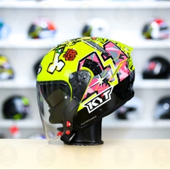 Mũ 3/4 2 kính KYT NFJ Misano - Freeship