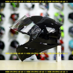 Mũ Fullface KYT TT Course Đen Bóng FREESHIP