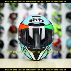 Mũ Fullface KYT TT Course Xanh Ngọc Leopard FREESHIP