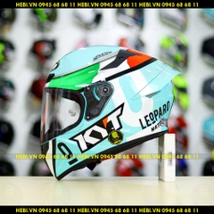 Mũ Fullface KYT TT Course Xanh Ngọc Leopard FREESHIP