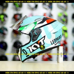 Mũ Fullface KYT TT Course Xanh Ngọc Leopard FREESHIP