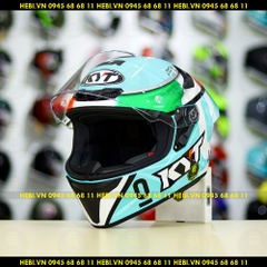 Mũ Fullface KYT TT Course Xanh Ngọc Leopard FREESHIP