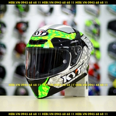 Mũ Fullface KYT TT Course Camo Xanh Trắng FREESHIP