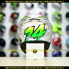 Mũ Fullface KYT TT Course Camo Xanh Trắng FREESHIP