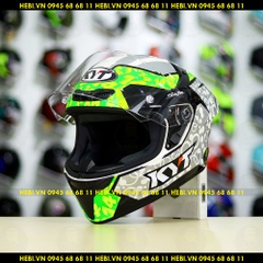 Mũ Fullface KYT TT Course Camo Xanh Trắng FREESHIP