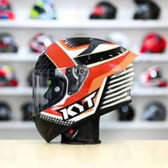 Mũ Fullface KYT TT Course PIRRO Đen Đỏ Trắng Bóng FREESHIP