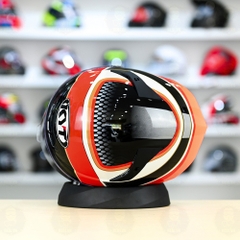 Mũ Fullface KYT TT Course PIRRO Đen Đỏ Trắng Bóng FREESHIP