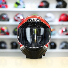 Mũ Fullface KYT TT Course PIRRO Đen Đỏ Trắng Bóng FREESHIP