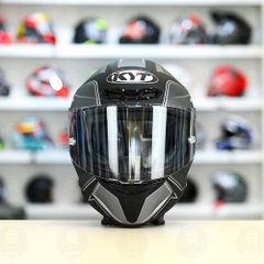 Mũ Fullface KYT TT Course TOURIST Xám Đen Nhám FREESHIP