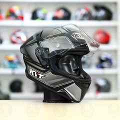 Mũ Fullface KYT TT Course TOURIST Xám Đen Nhám FREESHIP