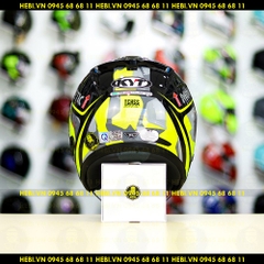 Nón 3/4 2 kính KYT VENOM Minetic Vàng Neon - FREESHIP