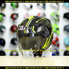 Nón 3/4 2 kính KYT VENOM Arrow - FREESHIP