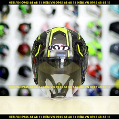 Nón 3/4 2 kính KYT VENOM Arrow - FREESHIP