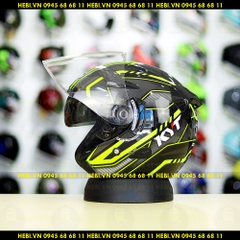 Nón 3/4 2 kính KYT VENOM Arrow - FREESHIP