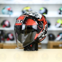 Nón 3/4 2 kính KYT VENOM GILANG - FREESHIP