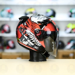 Nón 3/4 2 kính KYT VENOM GILANG - FREESHIP