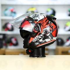 Nón 3/4 2 kính KYT VENOM GILANG - FREESHIP