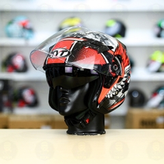 Nón 3/4 2 kính KYT VENOM GILANG - FREESHIP