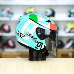 Mũ 3/4 2 kính KYT VENOM Leopard - FREESHIP - L