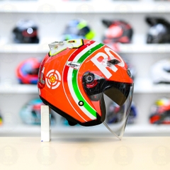 Nón 3/4 2 kính KYT VENOM Rosso Mugello - FREESHIP