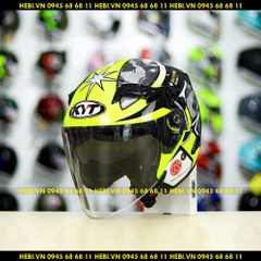 Nón 3/4 2 kính KYT VENOM No.41 Gunmetal - FREESHIP