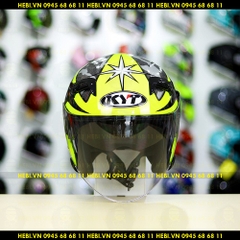Nón 3/4 2 kính KYT VENOM No.41 Gunmetal - FREESHIP