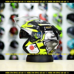 Nón 3/4 2 kính KYT VENOM No.41 Gunmetal - FREESHIP