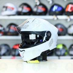 Mũ Lật Hàm EGO E91 Trắng Bóng FREESHIP