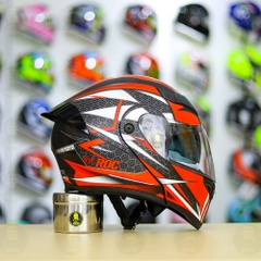 Mũ Lật Hàm ROC 04 Tem V3 Đỏ Nhám FREESHIP