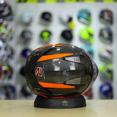 Mũ Fullface LS2 FF327 Xám Xước Cam Bóng FREESHIP