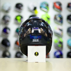 Mũ LS2 FF353 Đen Bóng + Dán Tem Decal Yamaha EXCITER Xanh GP FREESHIP