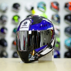 Mũ LS2 FF353 Đen Bóng + Dán Tem Decal Yamaha EXCITER Xanh GP FREESHIP