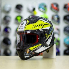 Mũ LS2 FF353 Đen Bóng + Dán Tem Decal Yamaha R15 Vàng FREESHIP