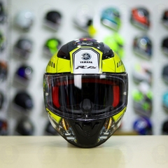 Mũ LS2 FF353 Đen Bóng + Dán Tem Decal Yamaha R15 Vàng FREESHIP