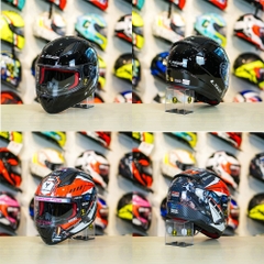 Tem Decal Yamaha Exciter Trắng Đỏ Cho LS2 FF353 - Không Nón - FREESHIP