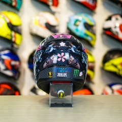 Mũ LS2 FF353 Đen Bóng + Dán Tem Decal Yamaha R15 Pink Candy FREESHIP