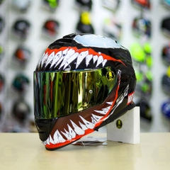 Mũ Fullface LS2 FF800 Đen Bóng + Dán Tem Decal Venom V2 FREESHIP